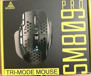 SOLAKAKA SM809 Pro Wireless MMO Gaming Mouse with 9 Side Buttons24000 DPITrip... - Picture 1 of 4