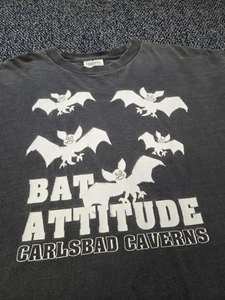 Camisa De Colección Carlsbad Caverns Bat Attitude Brilla en la Oscuridad XL AÑOS 90 - Imagen 1 de 15