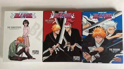 BUNDLE OF 3 Shonen Jump Bleach Original & Uncut Seasons 1-3 - Image 1 of 4