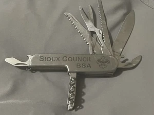 Rare Vintage BSA Boy Scouts Sioux Falls,SD Council 10-function Camping Knife - Picture 1 of 7