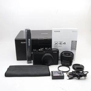 [Top Mint/W/SC:1100] Fujifilm X-E4 Camera with XC 15-45mm Lens Black from Japan - Picture 1 of 14
