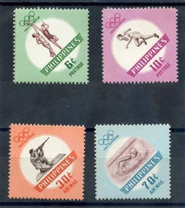 FILIPINAS SC 821-2, C85-6 (MI 665-8)**EN MUY BUEN ESTADO NH 1960 OLÍMPICOS $12 - Imagen 1 de 1