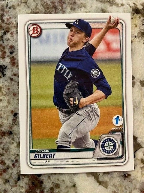 2020 BOWMAN 1st EDITION CARD SEATTLE MARINERS LOGAN GILBERT #BFE-58 - Image 1 of 1