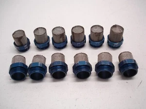 12 NASCAR BMRS DRY SUMP OIL PAN SCAVENGE HOSE FITTING FILTER SCREENS .780" #626 - Picture 1 of 8
