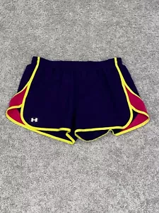 Under Armour Running Athletic Shorts Women Size Large Blue (17) - Picture 1 of 6