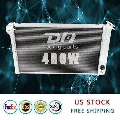 4Row Aluminum Radiator For 1973-76 Chevy Corvette /Plymouth Barracuda Satellite  - Изображение 1 из 4