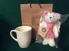 Longaberger Horizon of Hope Rose Mug Boyd Bear Passion Gift Bag Breast Cancer