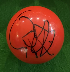 AUTÓGRAFO DE BOLA DE BILLAR ROJA FIRMADO A MANO CAO YUPENG - Imagen 1 de 1