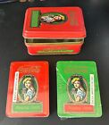 Vintage COCA COLA PLAYING CARDS in COLLECTIBLE TIN BOX ~ 2 Decks (Both Sealed)