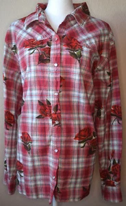 Adobe Rose | pearl snap | 3x | womens | long sleeve |western wear | shirt - Picture 1 of 5