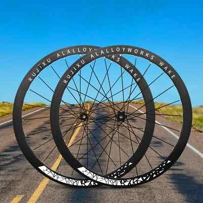 700C 36T Ratchet Hub Road Bike Wheelset 30 40 50mm Deep Wheels V/C Disc Brake - Image 1 of 4