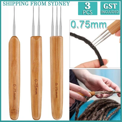Dreadlocks Crochet Hook Bamboo Needle Dread Tool Braiding Hair Maintenance Craft - image 1 of 4