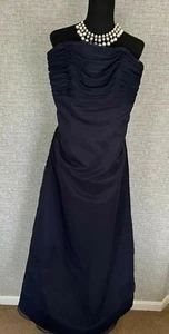 Saison Blanche Dress Women's * SZ 10 ball or bridesmaids dress Blue long - Picture 1 of 5