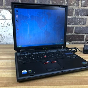 IBM ThinkPad Retro Gaming Laptop Pentium M 1.30GHz 1GB RAM (Windows XP Pro) - Picture 1 of 11