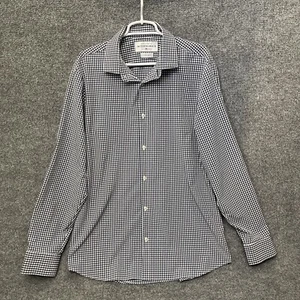 Mizzen + Main Leeward Shirt Mens Long Sleeve Size XL Blue Plaid Trip Fit - Picture 1 of 12