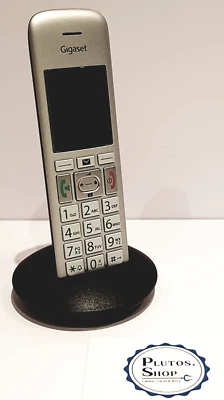 Siemens Gigaset Haus Telefon Schnurlos E390HX + Ladeschale DECT Fritzbox Silber - Bild 1 von 2