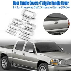 For 1999-2006 Chevy Silverado GMC Sierra CHROME 4 Dr Handle + Tailgate Cover 10X - Bild 1 von 10