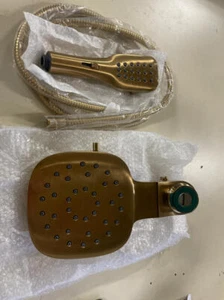 Moen Verso Eco-Performance Infiniti Zifferblatt quadratischer Regenduschkopf, gebürstetes Gold, - Bild 1 von 2
