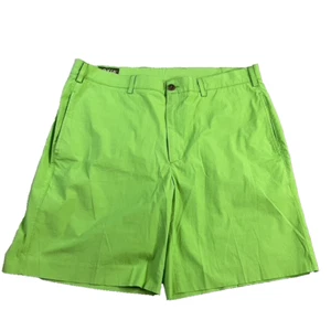 Orvis Pastel Green Shorts Men's Size 38"x9" Flat Front Summer Beach Fun Golf - Picture 1 of 13