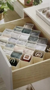 Brightroom Honeycomb Drawer Divider Diamond Opening White NEW - Picture 1 of 2