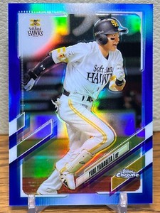 2021 Topps Chrome NPB - #93 Yuki Yanagita Blue Refractor /150