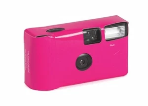 10 x Fuschia 35mm Disposable Film Cameras with Flash - 24 Exposure - Picture 1 of 2