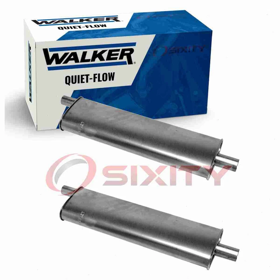 2 pc Walker Quiet-Flow Exhaust Mufflers for 1959-1964 Chevrolet Impala 4.6L en - Image 1 of 4