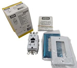 Hubbell GF5362SGW GFCI Receptacle Tamper Resistant White 20A 125Vac 5-20R NEW - Picture 1 of 4