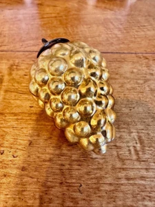 KUGEL GOLD GLASS GRAPES CHRISTMAS TREE ORNAMENT Heavy Glass - Bild 1 von 4