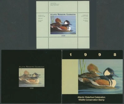 1998 CANADA-ATLANTIC WATERFOWL CELEBRATION, MERGANSER, S.S.+M.S., VD.#ATC4, b - Image 1 of 3