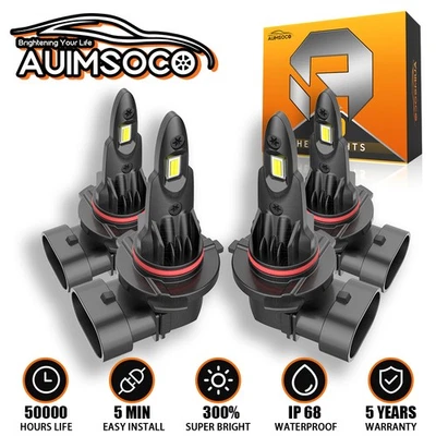 Kit de bombillas de faros LED de 6000K 4 piezas para Chevrolet Express 1500 1996-2014 Foto 1 de 4