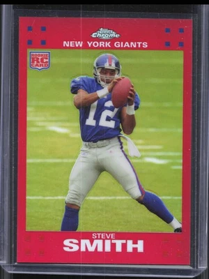 Topps Chrome Steve Smith TC211 2007 Rookie Red Refractor/139 Giants Foto 1 de 2