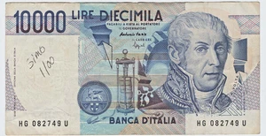Banconota Italia 10000 lire Volta D.1984 (1998) - Picture 1 of 2
