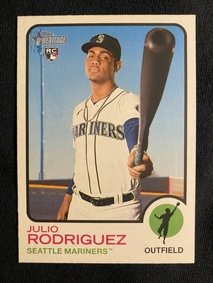 2022 Topps Heritage High Number - Julio Rodriguez #700 (RC) - Image 1 of 2