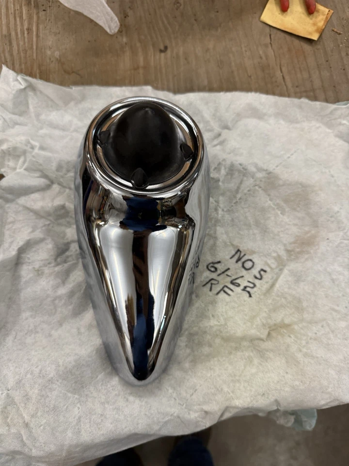 NOS 1961 1962 Ford Galaxie RH Front Bumper Guard - Image 1 of 4