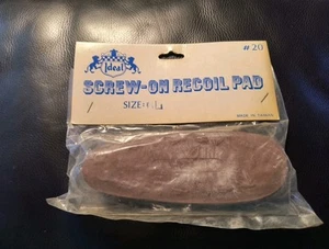 VTG Ideal Screw On Rifle Recoil Pad 1" Thick Brown #20 NOS - Picture 1 of 3