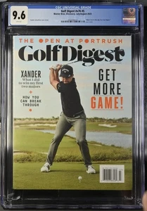 Xander Schauffele RARE Golf Digest Cover USA PGA Newsstand 2025 CGC 9.6 - Picture 1 of 3