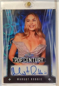 Margot Robbie 2025 Leaf Pop Century BLUE SCOPE Auto Autograph #1/1 - Picture 1 of 2