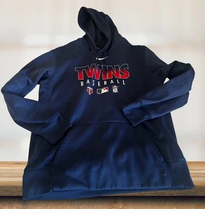 Nike Minnesota Twins Herren Größe Large Hoodie Pullover Sweatshirt Navy Logo - Bild 1 von 4
