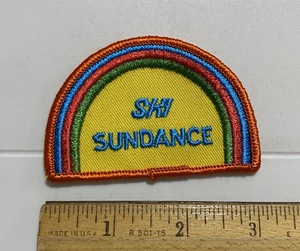 Ski Sundance Mountain Resort Utah Skiing Area Rainbow Embroidered Patch badge - Picture 1 of 3