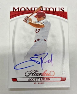 2023 PANINI - FLAWLESS SCOTT ROLEN AUTO MOMENTOUS  #08/20 NO. MA-SR - Picture 1 of 3