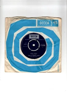 PAUL & BARRY RYAN - MISSY, MISSY / RAINBOW WEATHER. UK ORIG 1966 7" & CO/SL. VG - Picture 1 of 2