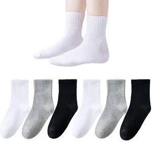Kids Seamless Socks Boys Girls Cotton Athletic Socks 11-15 Years School Ankle... - Picture 1 of 7