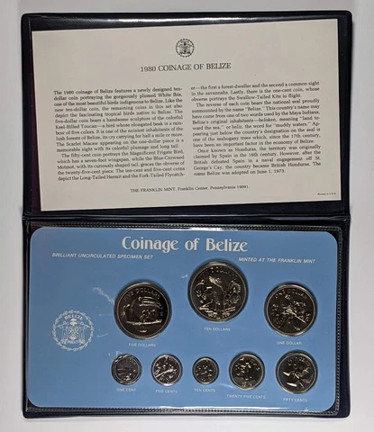1980 Belize Uncirculated Specimen Set Cover