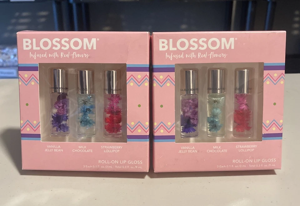 Lote de (2) Brillos Labiales Roll-On Blossom Nuevos en Cajas Foto 1 de 1