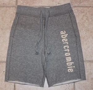 NWT Abercrombie Boys Small Draw Tie Waist Grey Shorts - Picture 1 of 2