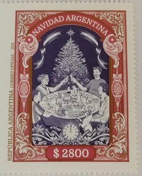 Аргентина 2024 Navidad как новая без наклеек и следов (A524) - Изображение 1 из 1