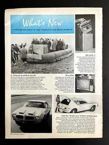 Revista Pontiac Firebird 1970 revisión también Gremlin y Olivetti Valentine - Imagen 1 de 2