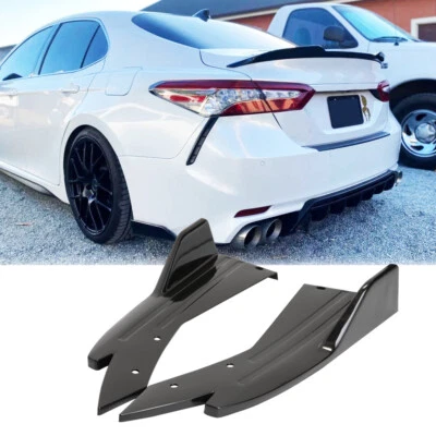 Black For Toyota Camry SE,XSE Rear Bumper Diffuser Splitter Spoiler Foto 1 de 4
