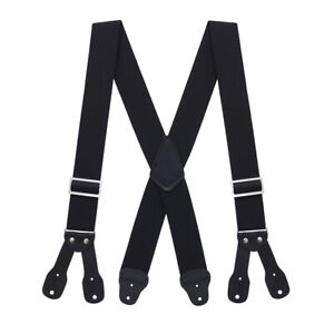 Logger Suspenders - LOW STRETCH, BUTTON (4 Sizes Includes Big & Tall)